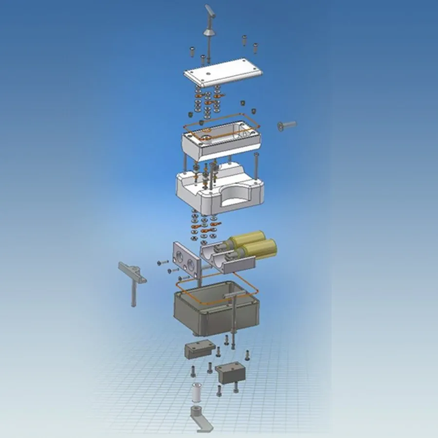 A computer tower with many parts in it